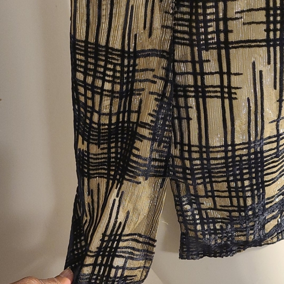 Topshop soft gold and black spaghetti strap top - Picture 3 of 9